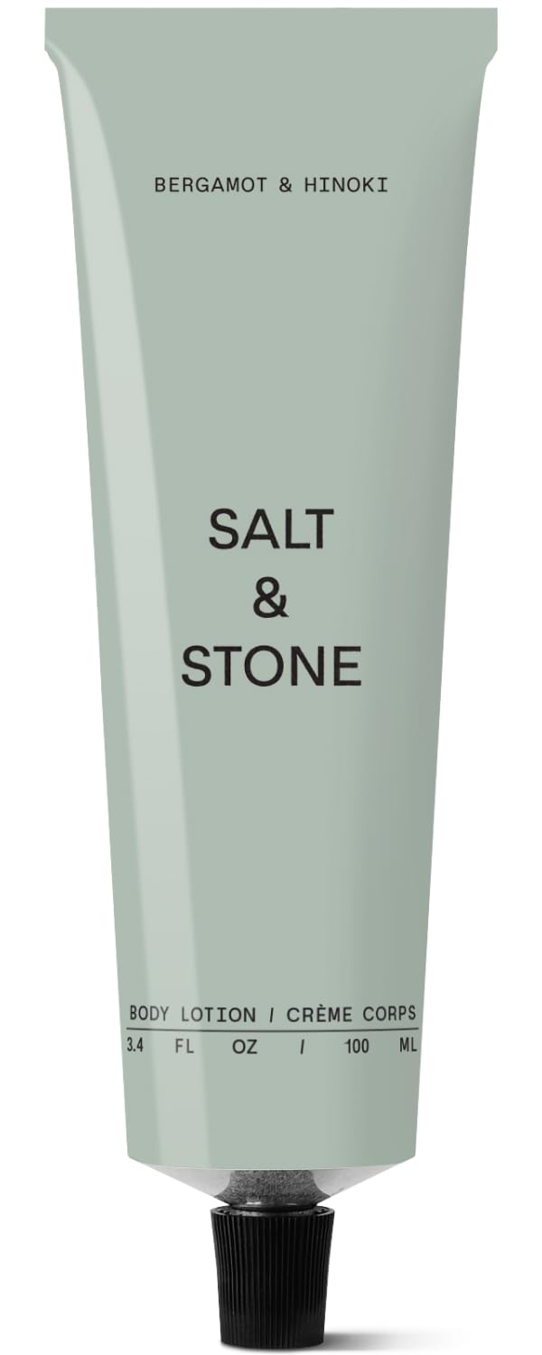 Salt & Stone front packaging showing 3.4 fl oz bottle and benefits