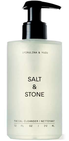 Salt & Stone front packaging 7.2 oz shows clear label and pump for easy use