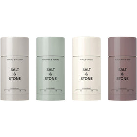 Salt & Stone front packaging showing the mini discovery set and benefits