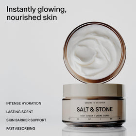 Salt & Stone creamy texture close-up demonstrating fast absorption