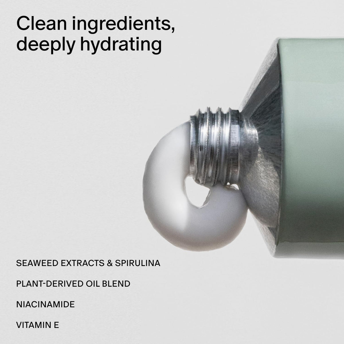 Salt & Stone pump and cap detail highlighting easy dispensing