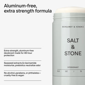 Salt & Stone held in hand to show compact size and travel convenience