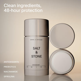 Salt & Stone deodorant texture swirl highlighting non-greasy finish