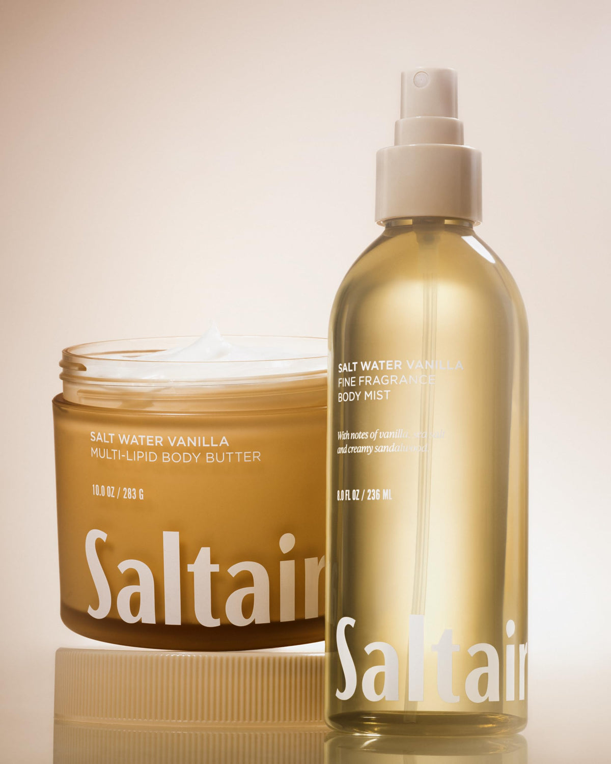 Saltair mist on a shoreline setting conveying beach-inspired scent and carefree refreshment