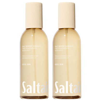 Saltair front packaging showing two 8oz bottles and brand name, evokes travel-ready value