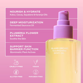 Saltair applied after shower on legs showing dewy non-greasy finish benefit