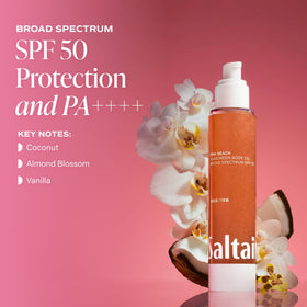 Saltair close-up of oil droplet texture highlighting quick absorption benefit