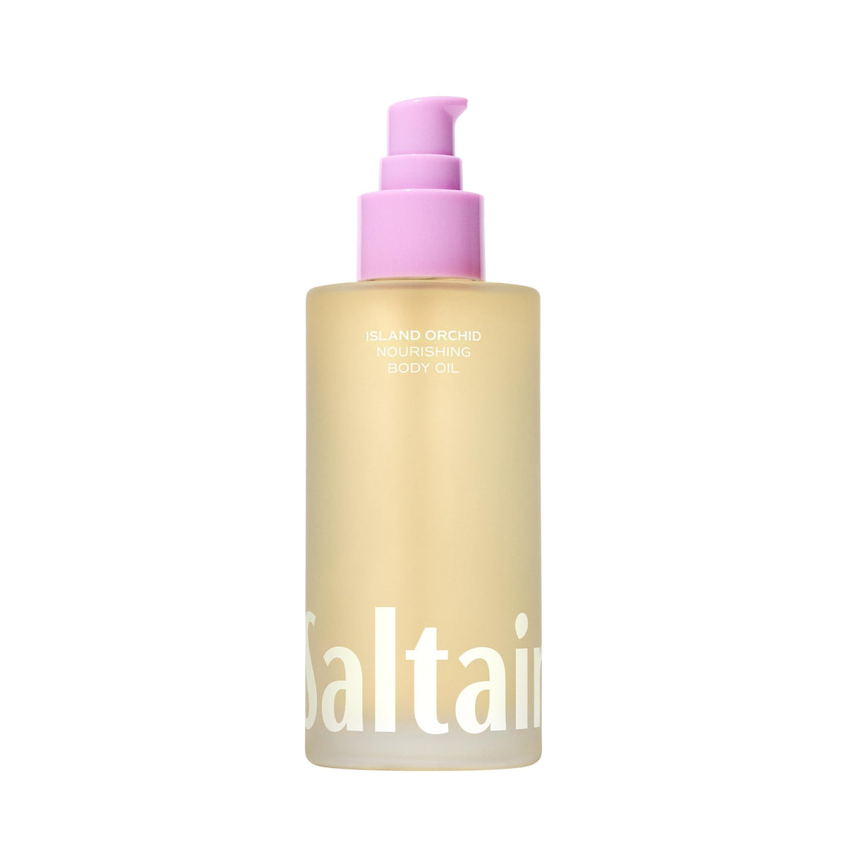 Saltair front bottle view showing island orchid scent and clean design benefit