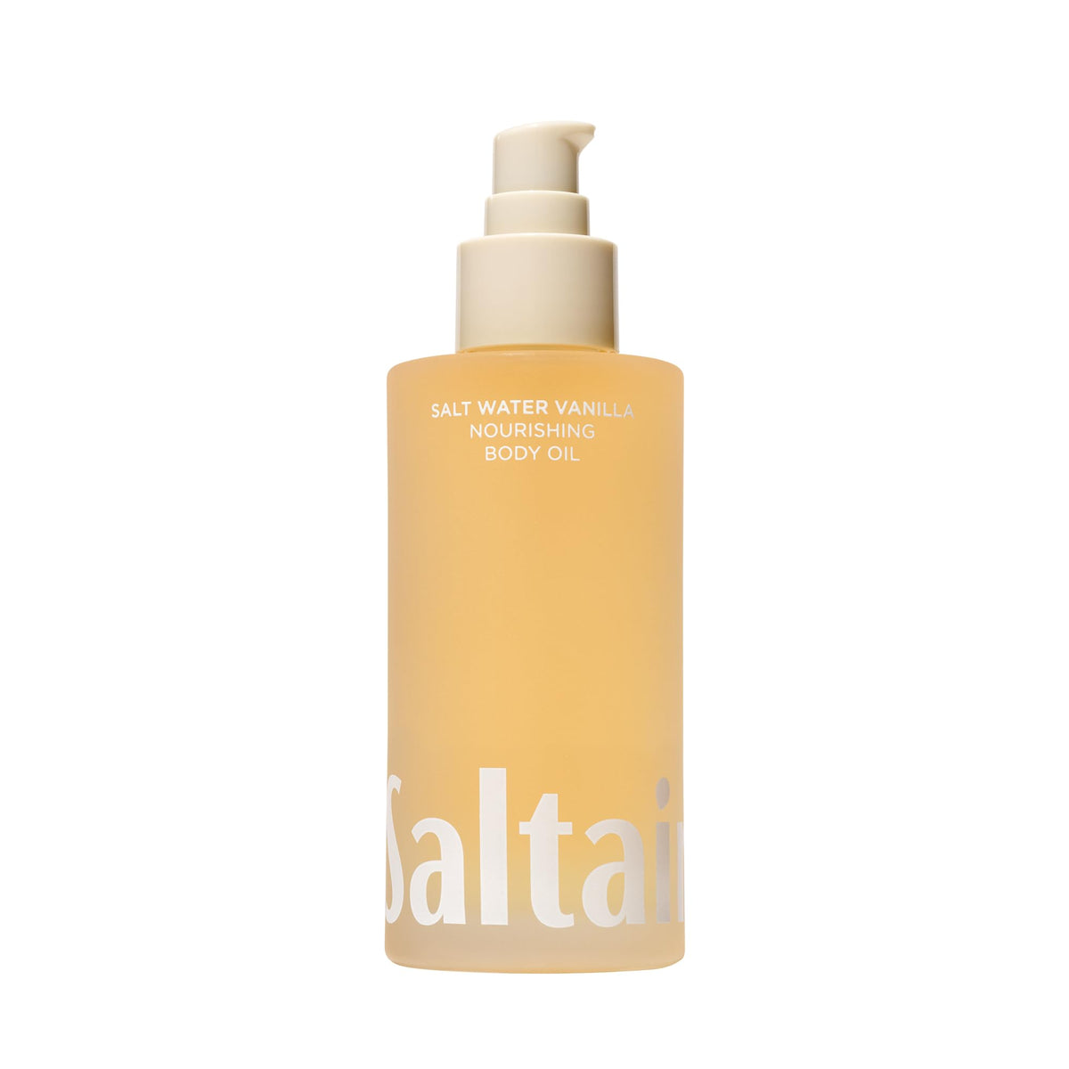 Saltair bottle front view showing sleek packaging and travel-friendly size