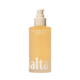 Saltair bottle front view showing sleek packaging and travel-friendly size