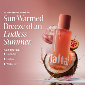 Saltair close-up of oil texture highlighting silky, fast-absorbing finish
