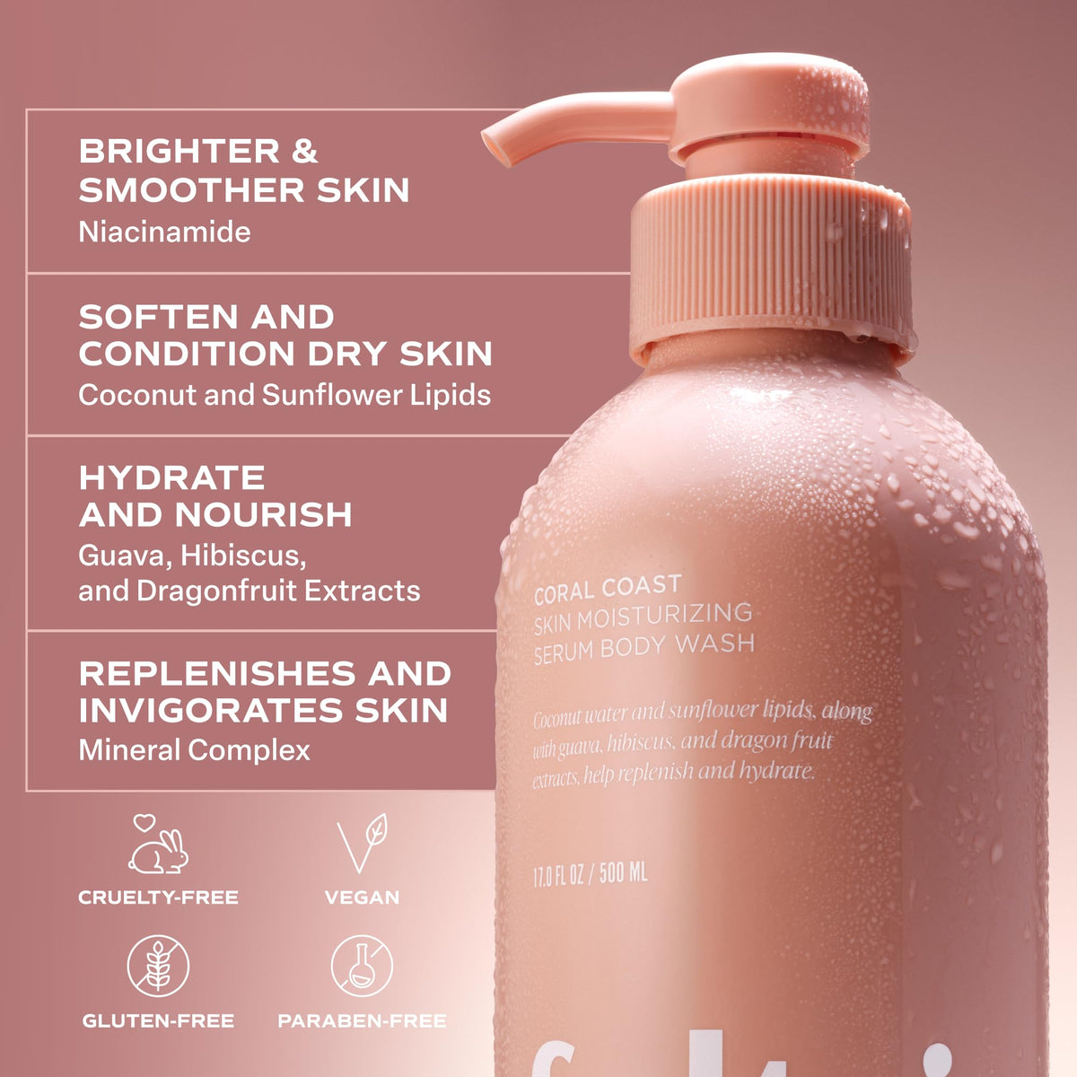 Saltair closeup niacinamide graphic highlighting skin-refining benefit