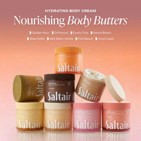 Saltair Coral Coast applied on forearm demonstrating non-greasy finish and softness