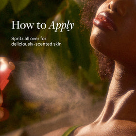 Saltair spray close-up misting, coral scent application benefit