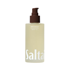 Saltair bottle front view showing Driftwood scent and clean design for easy recognition