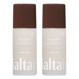 Saltair front packaging showing Driftwood two-pack and travel-ready convenience