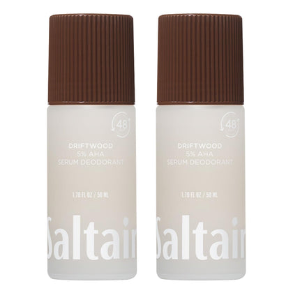 Saltair front packaging showing Driftwood two-pack and travel-ready convenience