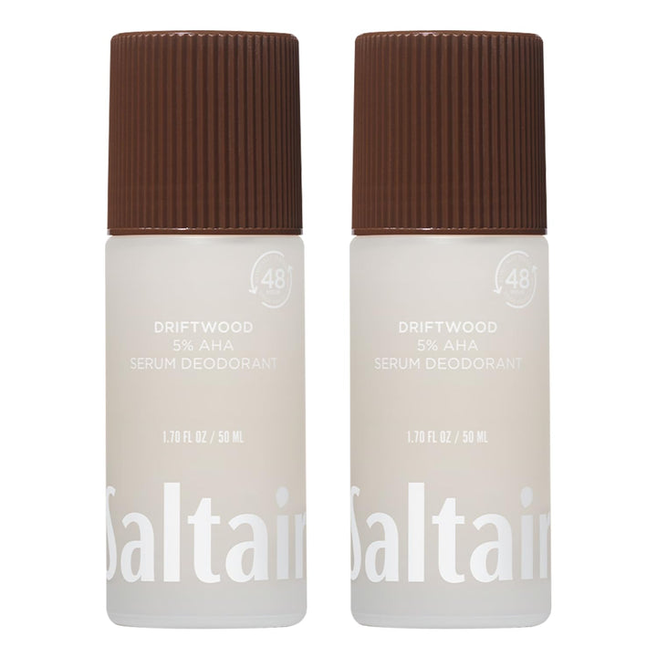 Saltair front packaging showing Driftwood two-pack and travel-ready convenience