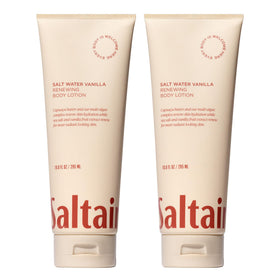Saltair front packaging showing two 10oz tubes and clear labeling benefits