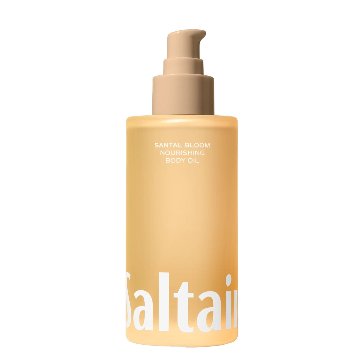 Saltair front pump bottle showing label and sleek 4oz design for travel-friendly hydration