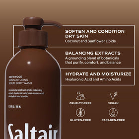 Saltair algae and plant ingredients visual indicates nourishing hydration benefits
