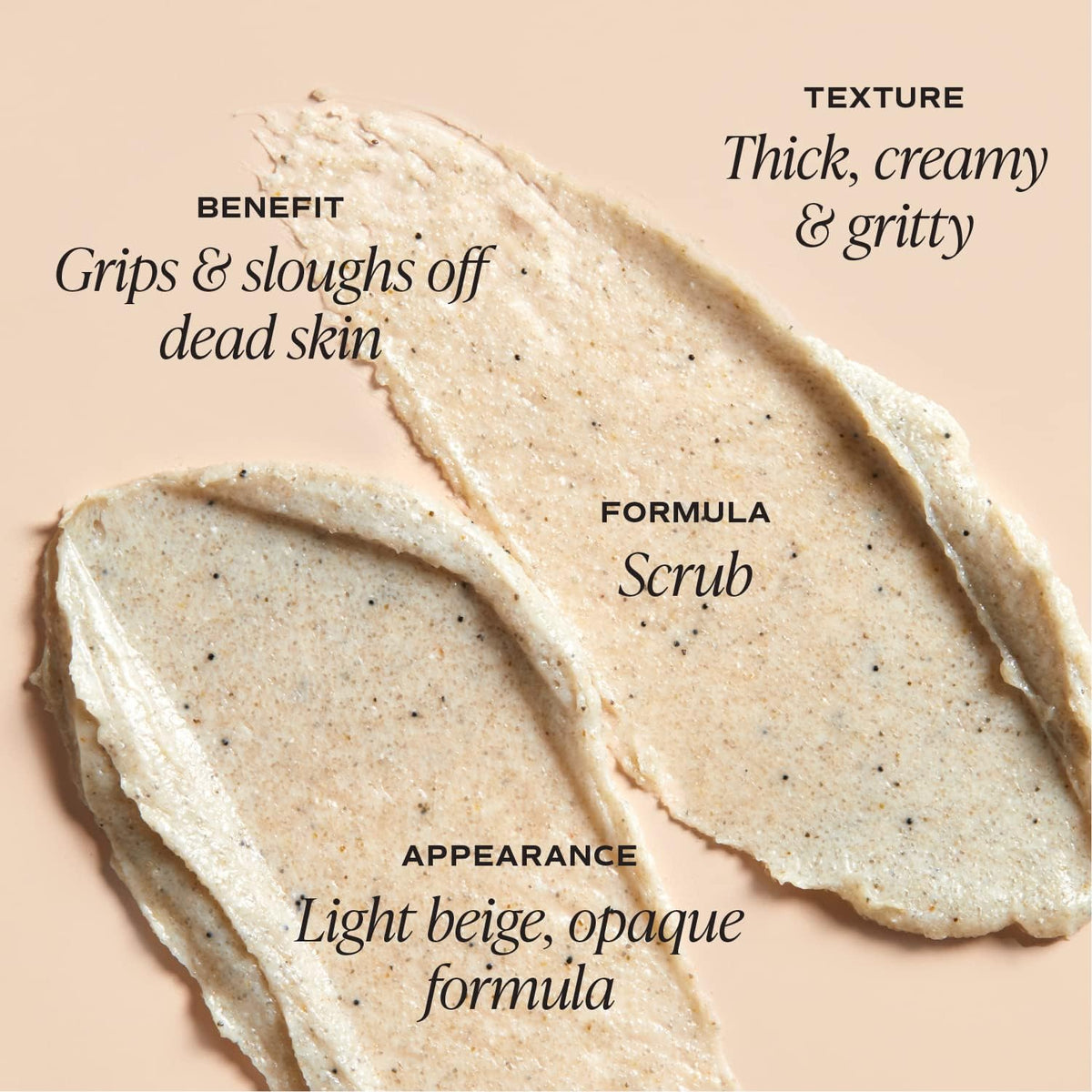 Saltair KP Body Scrub creamy scrub texture close-up showing gentle exfoliation