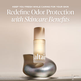Saltair label ingredient panel highlighting AHAs and niacinamide for gentle exfoliation benefit