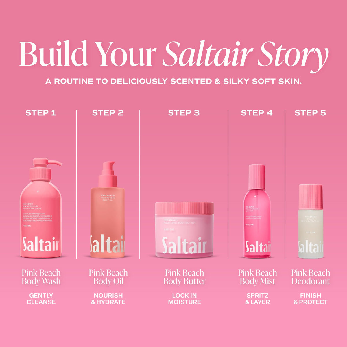 Saltair label close-up displaying ingredients and cruelty-free assurances
