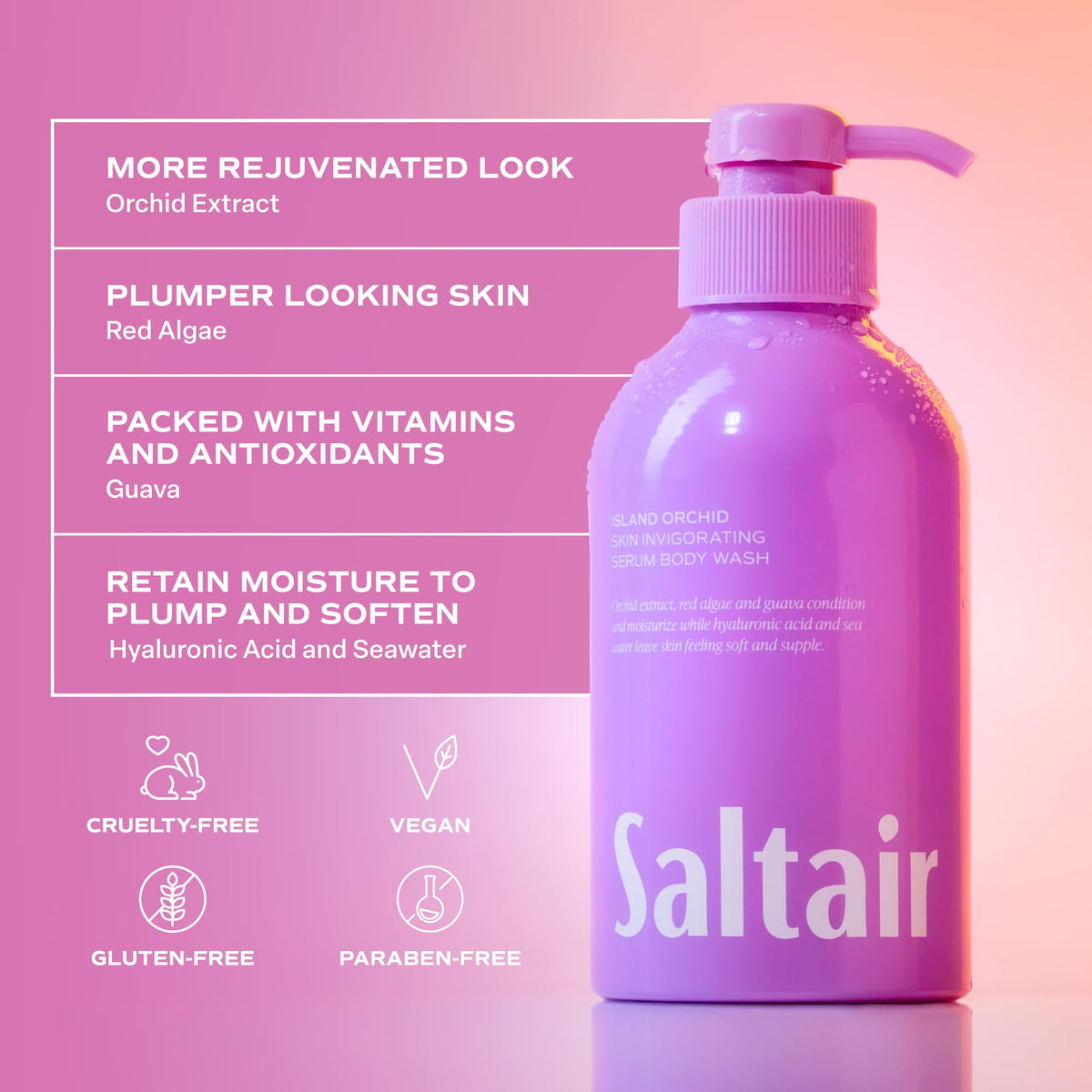 Saltair bottle on beach towel lifestyle shot conveying tropical fragrance mood