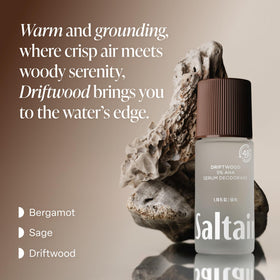 Saltair serum texture close-up on applicator illustrating smooth, non-sticky glide