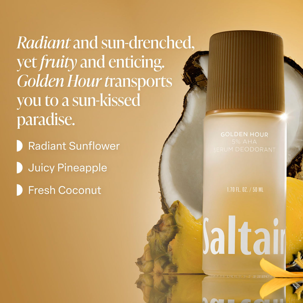 Saltair serum texture close-up illustrating lightweight glide benefit