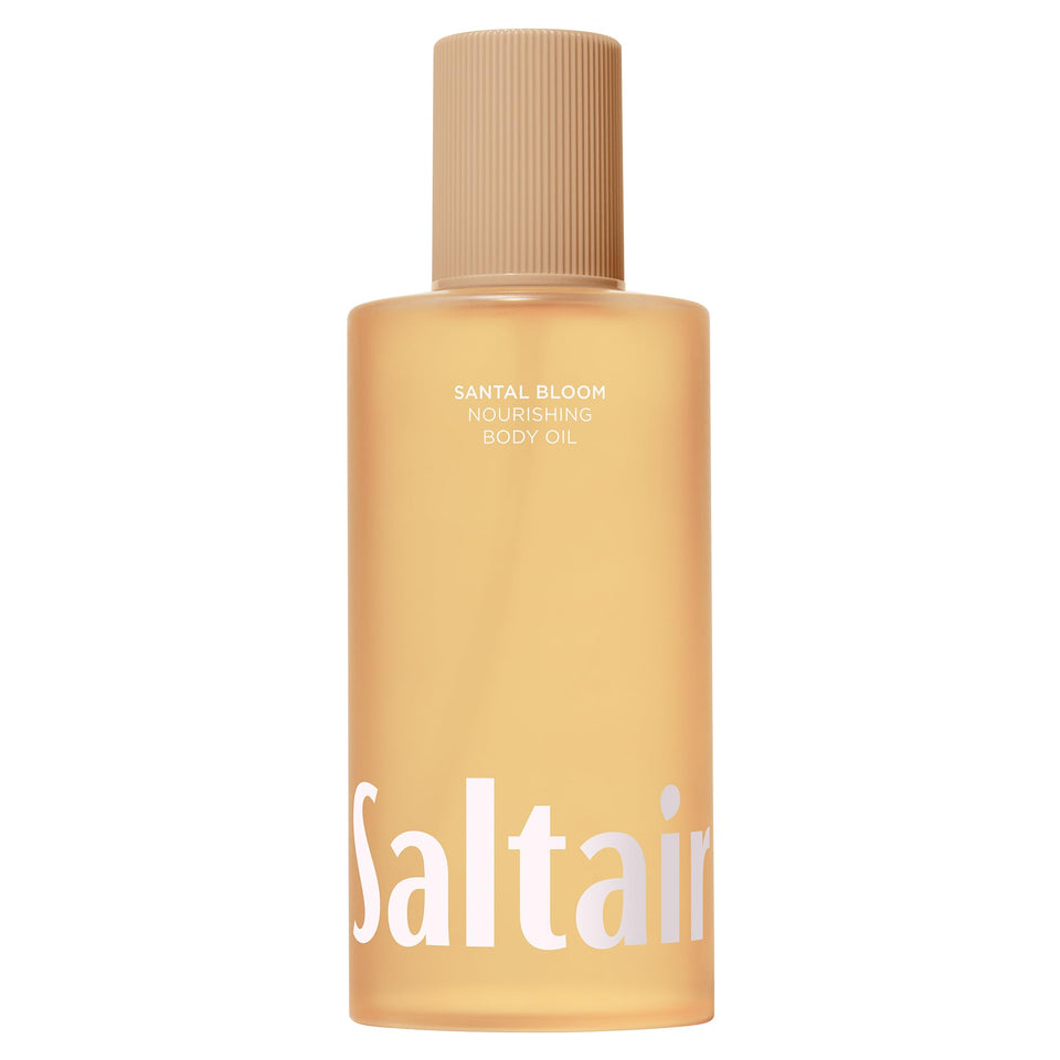 Saltair bottle front label showing scent and jumbo size, highlighting product identity and clarity