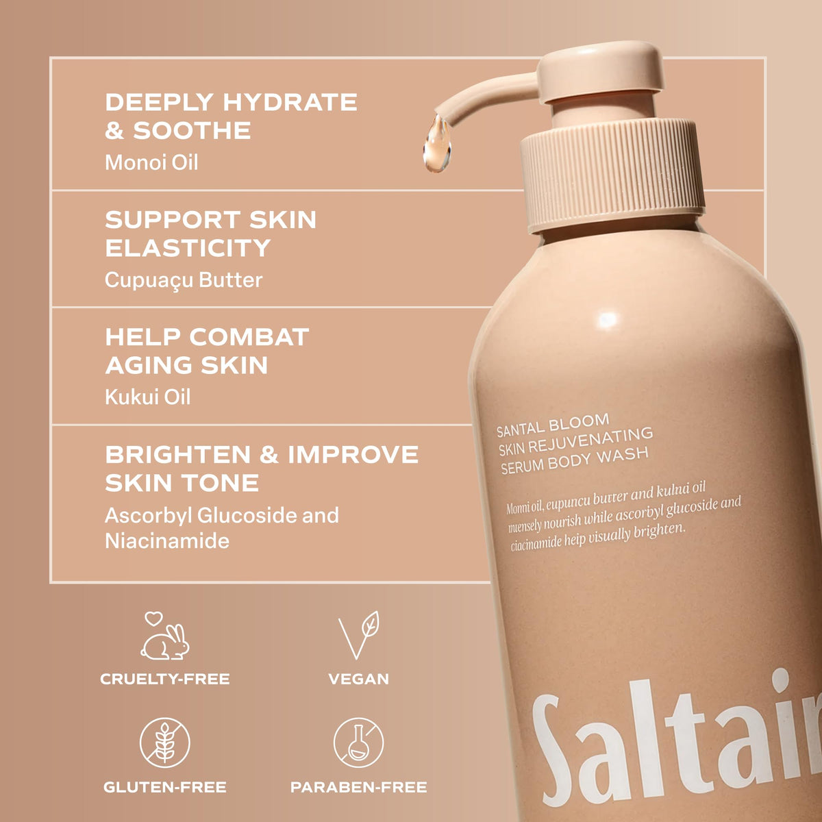 Saltair lifestyle bathroom counter styling illustrating decor-forward, giftable presentation