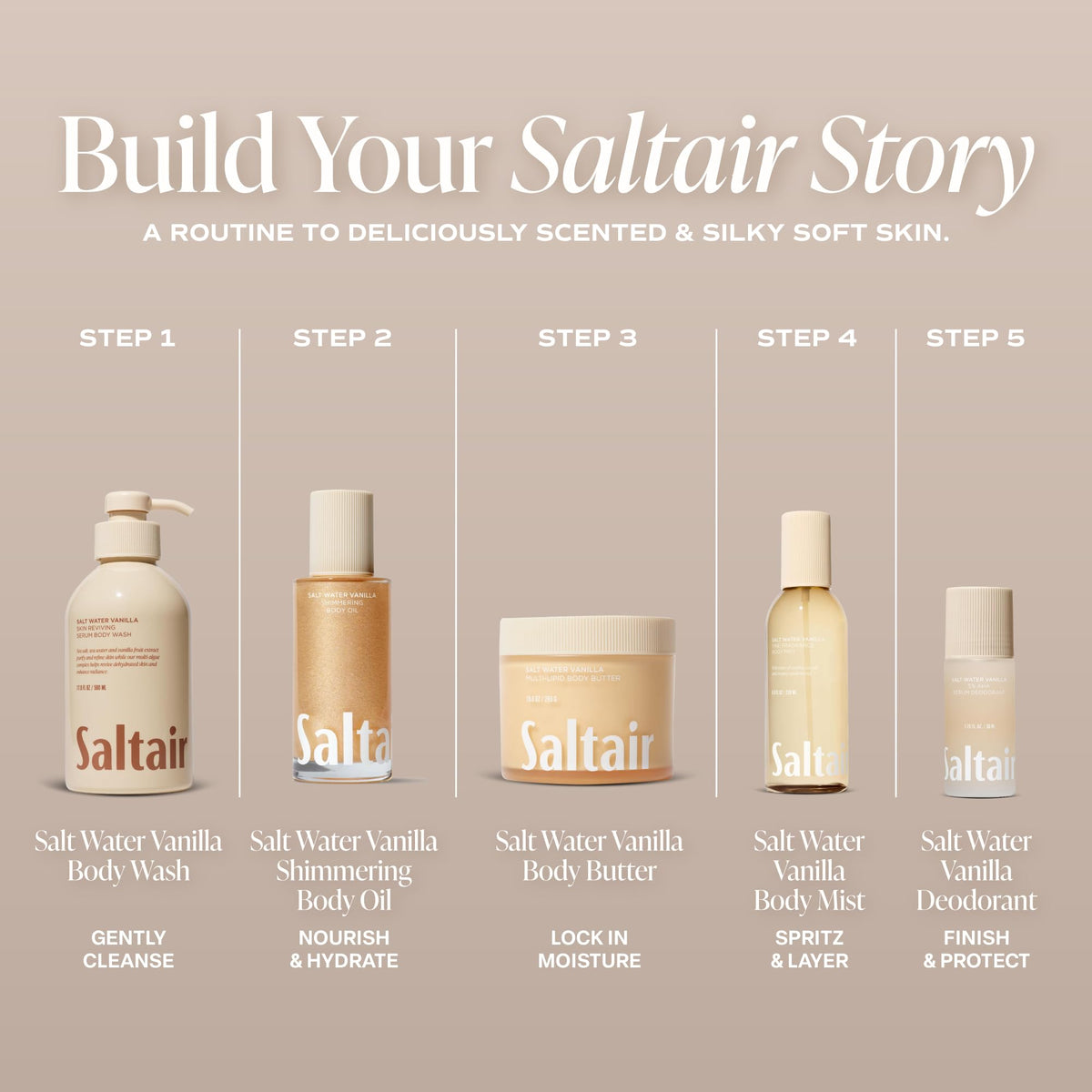Saltair 4oz bottle in hand for size and travel-ready convenience benefit