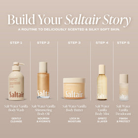Saltair 4oz bottle in hand for size and travel-ready convenience benefit