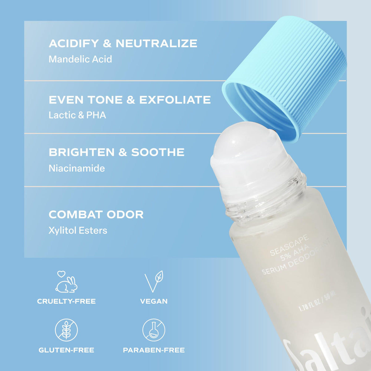 Lifestyle shot of Saltair by the beach conveying Seascape scent’s fresh, oceanic benefit