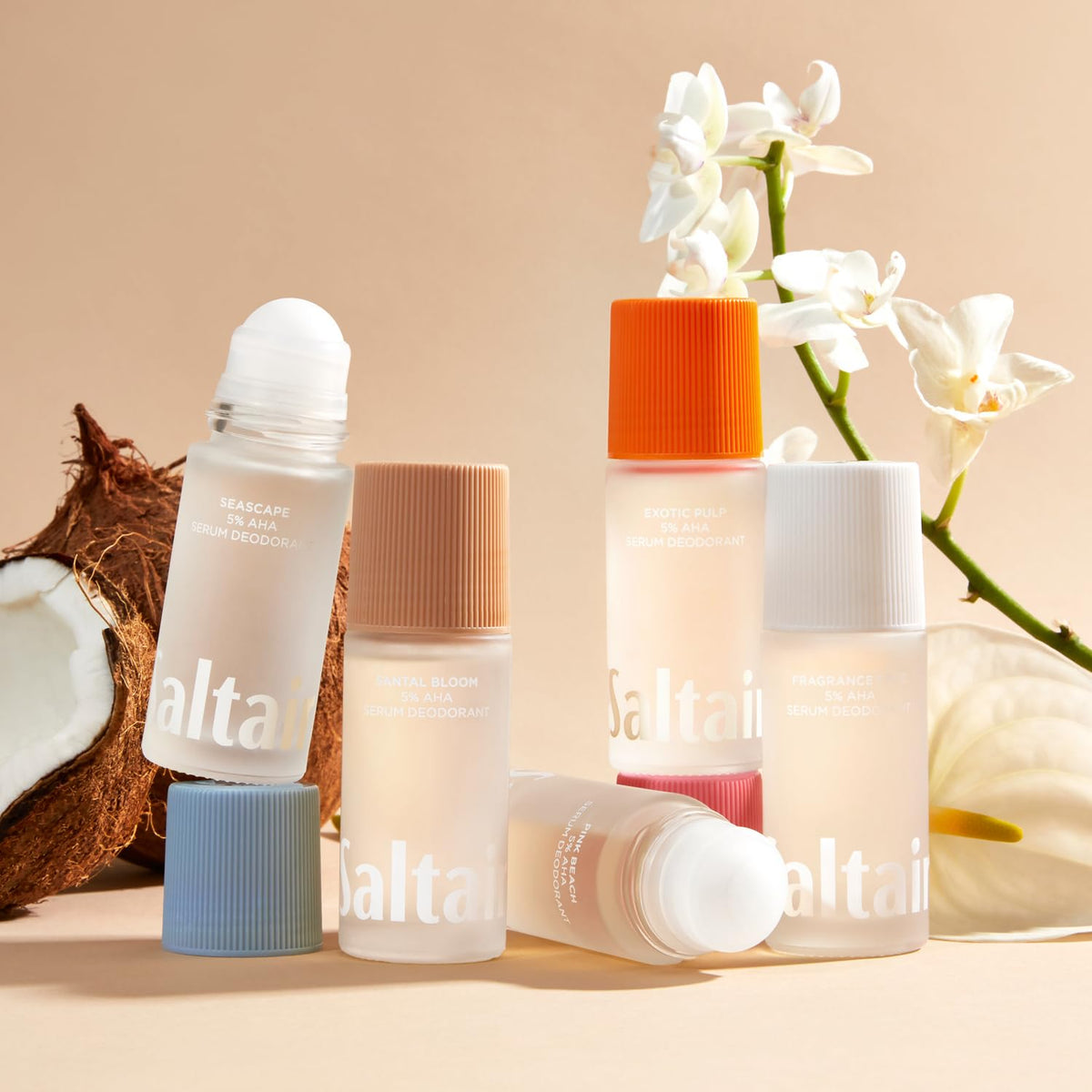 Saltair serum being applied underarm to show smooth, residue-free application