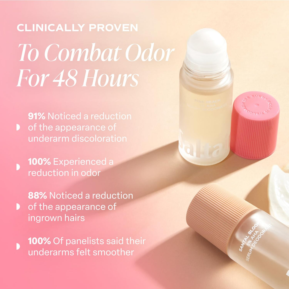Saltair serum texture on fingertip demonstrating lightweight, fast-absorbing finish