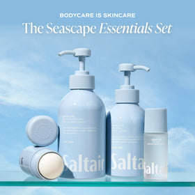Close-up of Saltair serum texture demonstrating lightweight, fast-drying finish benefit
