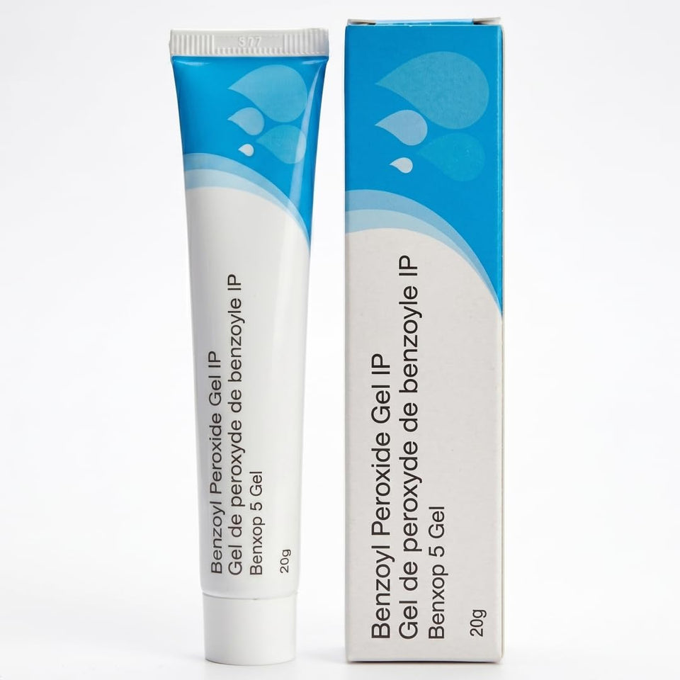 SALVE Benxop front tube showing compact 20 g packaging and clear branding