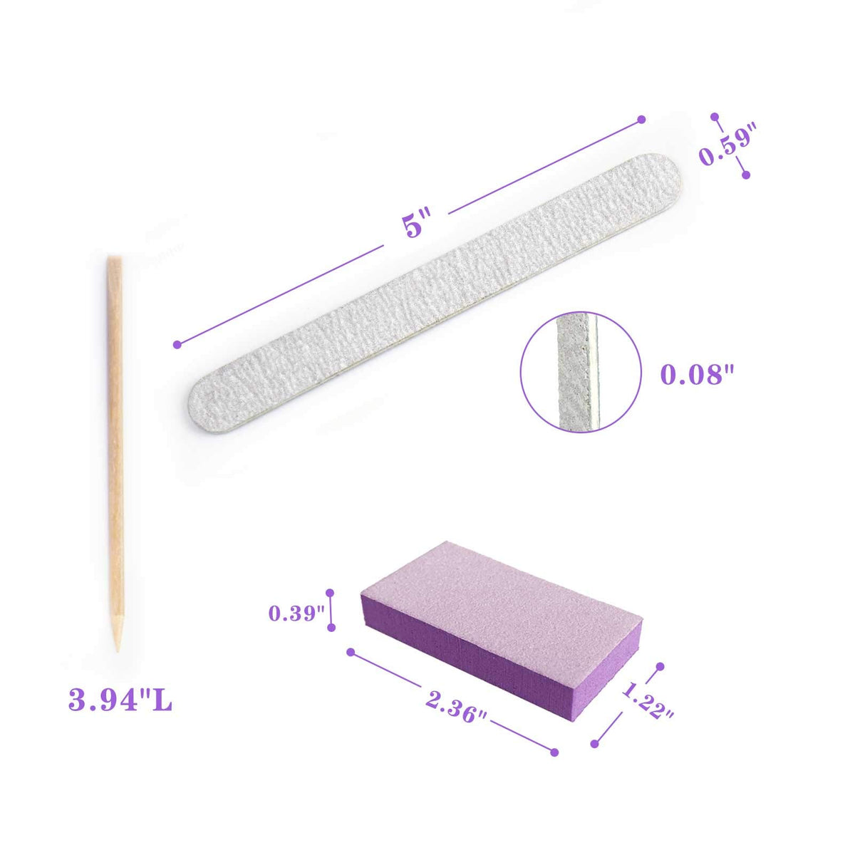SALVMARY double-ended wood stick detail showing pointed tip and beveled edge utility