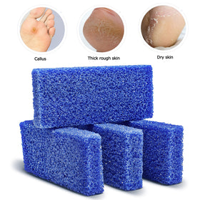 SALVMARY being used to scrub heel showing fast smoothing benefit during pedicure