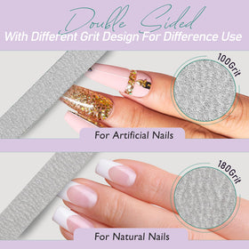 SALVMARY in use by technician shaping nail illustrating hygienic disposable benefit