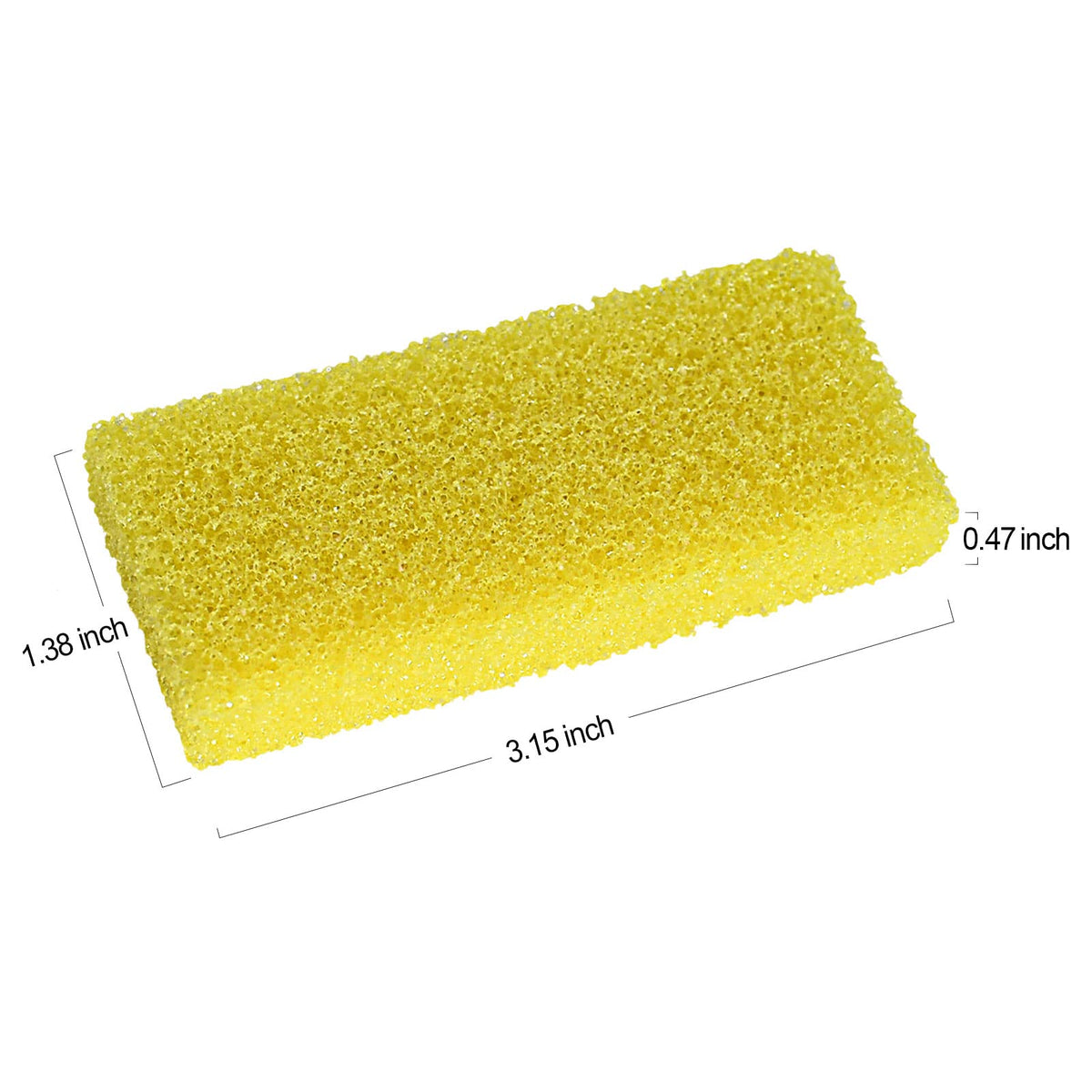 SALVMARY pad shown gently buffing a heel to reduce callus and smooth skin