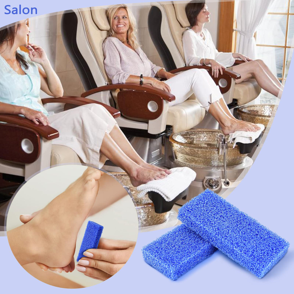 SALVMARY pads arranged in salon setting highlighting hygienic single-use convenience