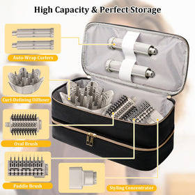 Sambois open double-layer interior with organized compartments for attachments