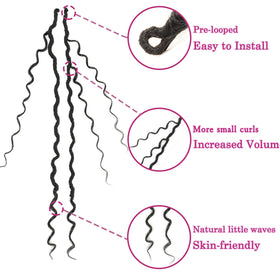 SAMBRAID detail of curly ends highlighting natural movement benefit