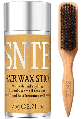Samnyte bristle brush front packaging showing polished paddle and bristles for smooth styles