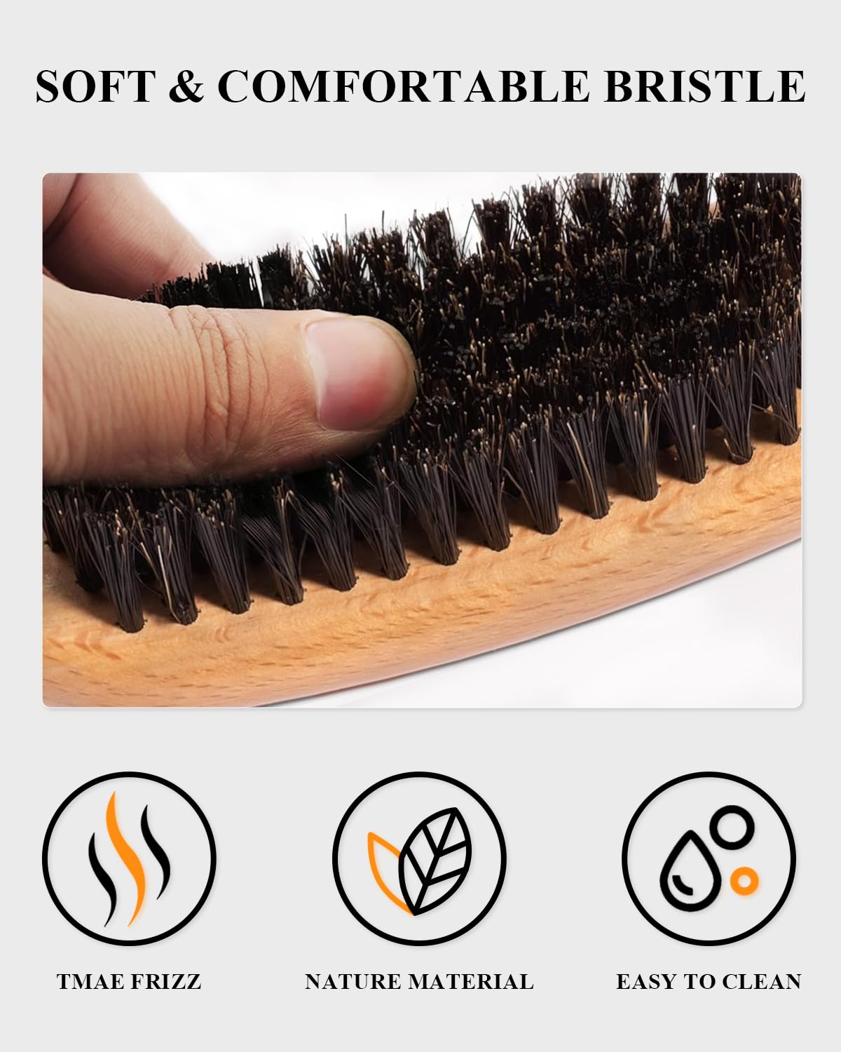 Samnyte brushing damp hair as finishing step for polished look