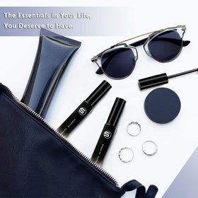 Samnyte in a purse beside keys showing easy on-the-go styling
